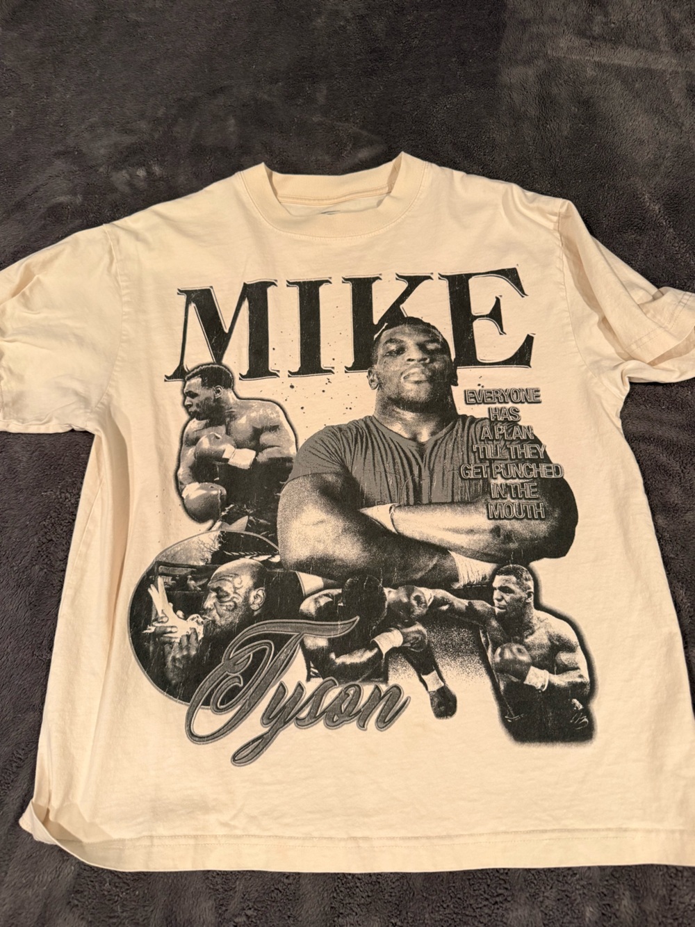PacSun Mike Tyson Cream Graphic Tee